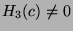 $H_3(c) \neq 0$